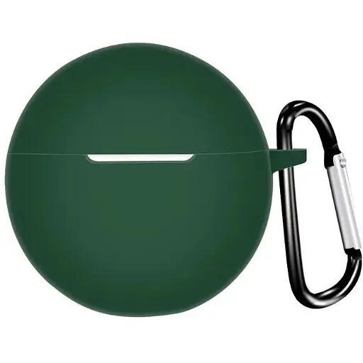 Чохол-накладка DK для Oppo Enco Buds 2 W14 Silicone Candy Friendly з карабіном (016044) (green)