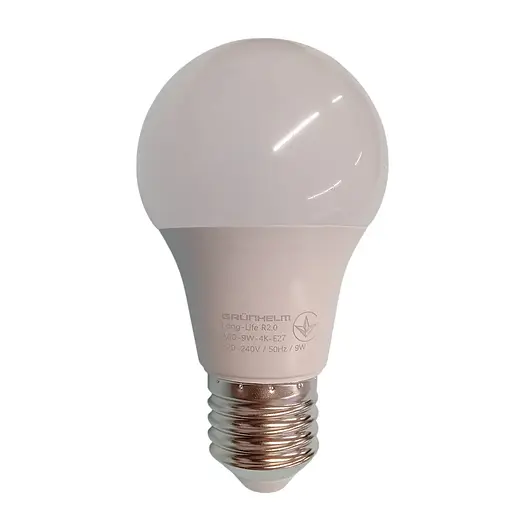 Лампа LED Grunhelm A60-9W-4K-E27 Long-Life R2.0 (149191)