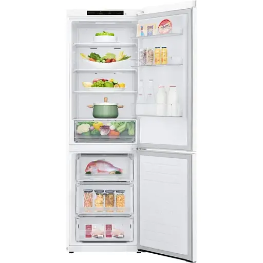 Холодильник LG с нижним морозильным отделением 186x60х68 холод.отд. 234 л мороз.отд. 107 л 2дв. А+ NF инв. диспл внутр. белый - фото 2