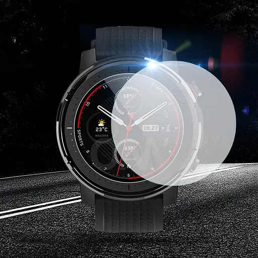 Закаленное защитное стекло VSKEY для часов Amazfit Stratos 3, диаметр 36 мм. - фото 5