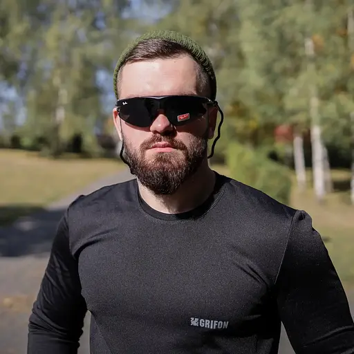 Очки тактические Ray-Ban с 5 сменными линзами (Черные) - фото 8