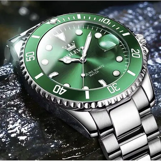 Мужские наручные часы Poedagar Olevs (Серебристые) - фото 4