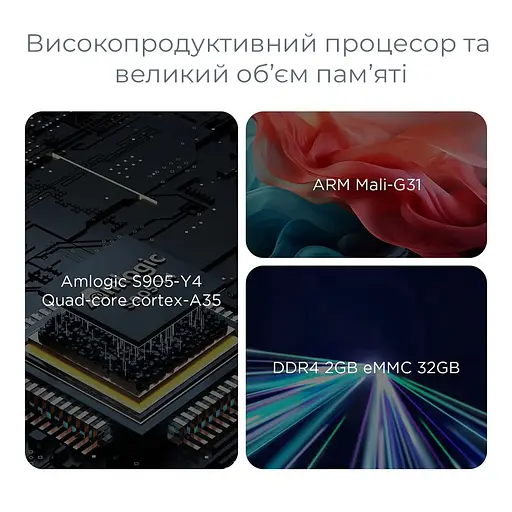 KICKPI KP1 2/32GB Amlogic S905Y4, медіаплеєр 4K HDR, Android 12, сертифікація Google та Netflix, Смарт ТВ приставка - фото 7