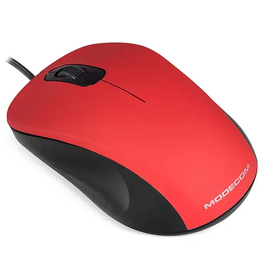 Мышка Modecom MC-M10S, 3кн., 1000dpi, Silent, красная - фото 2