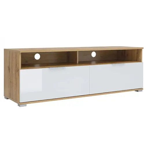 Тумба под телевизор ВМК (БРВ) Злата RTV2S Дуб тахо + Белый матовый (GRB-1959) - фото 6