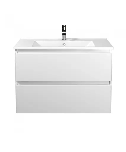 Тумба Мойдодир Сорренто 80-A Білий у ванну з умивальником SU-80 Білий - фото 5