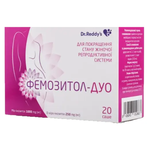 Добавка дієтична Фемозитол ДУО 60 г (20 саше по 3 г) - фото 1