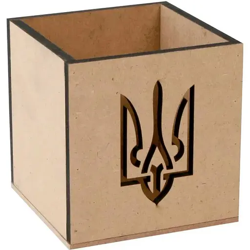 Стакан Rosa Talent Тризуб 2 МДФ 10х10х10 см