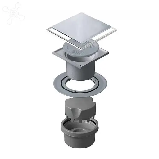 Душевой трап Pestan Confluo Plate Vertical 2в1 10х10 см 30412 - фото 2