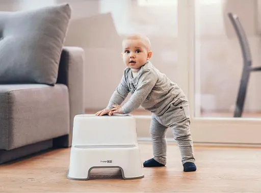 Ступени для ребенка в ванную FreeOn White-Grey - фото 7