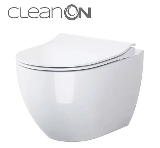 Подвесной унитаз Cersanit Zen CleanOnE с сиденьем Slim S701-428 - фото 1