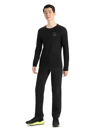 Термокофта Icebreaker 200 Oasis LS Crewe Alps 3D Men Black XL (1052-IB0 A56 KG001 XL) - фото 4