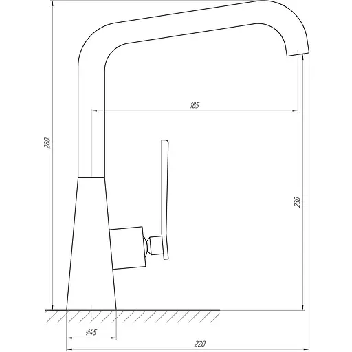 Смеситель для кухни TOPAZ TEEL TT 24401-H59-BB - фото 4