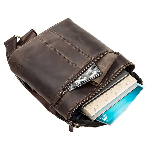 Сумка кожаная мужская SHVIGEL 22х24х4,5 см sum0012492 - фото 3