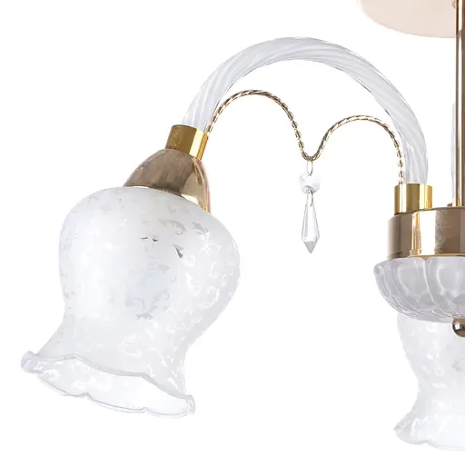 Люстра Brille стельова з підсвічуванням LED E27 40W G (LK-509S/3) - фото 3