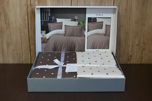 Постільна білизна Point Brown Сатин First Choice pbe0052012 - фото 3