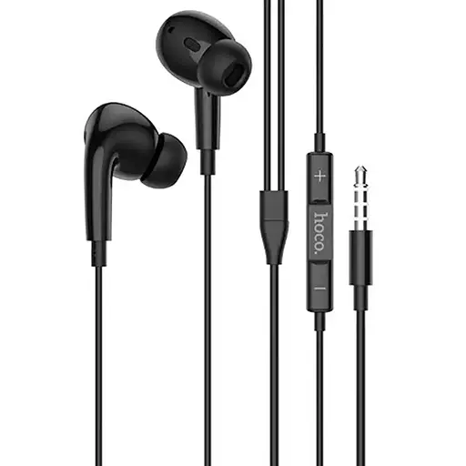 Навушники HOCO M101 Pro Crystal sound wire-controlled earphones with microphone Black - фото 1