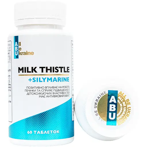 Растительный комплекс All be Ukraine Milk Thistle+ с расторопшей и витаминами группы B 60 капсул (ABU-01011) - фото 4