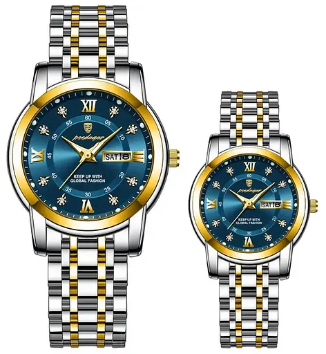 Комплект годинників для пари Poedagar Unique Couple (жіночі та чоловічі) 2 шт.