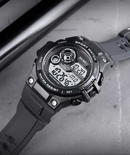 Мужские спортивные наручные часы Skmei 1759 водонепроницаемые 10 АТМ (Черные) - фото 4