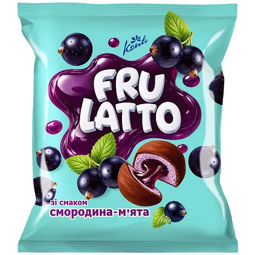 Конфеты Conti Frulatto со вкусом смородина-мята 180 г 12 шт. - фото 1