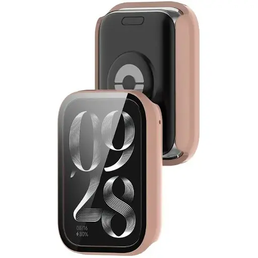 Чехол-накладка DK Пластик Gloss Glass Full Cover для Xiaomi Mi Band 8 Pro (pink) - фото 2