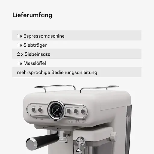 Кофеварка Klarstein Espressionata Evo 19 бар 1350 Вт (10045426) - фото 8