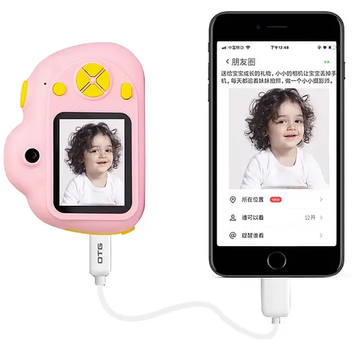 Детская фотокамера D6 Pink - фото 6