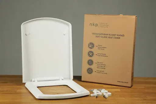 Сидения для унитаза с микролифтом NKP Sedef 0337 Soft Close+Quick Release из термопласта - фото 1