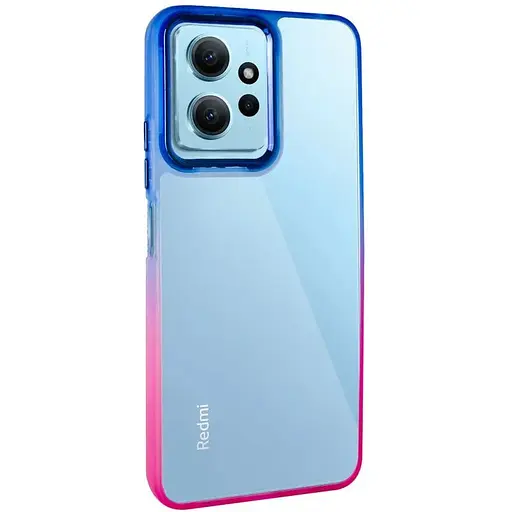 Чехол Epik TPU+PC Fresh sip series для Xiaomi Redmi Note 12 4G Розовый / Синий