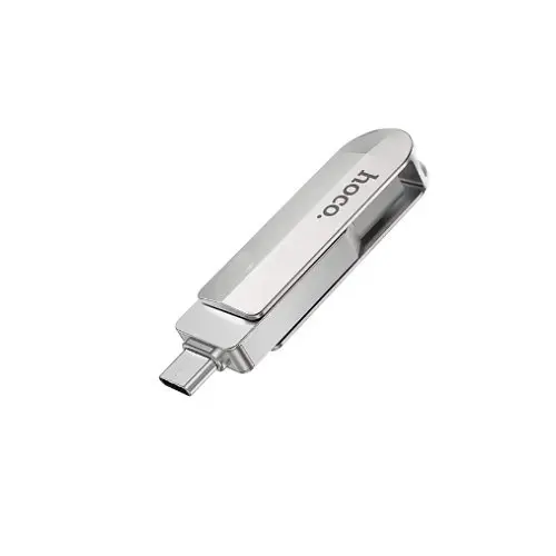 Флеш-накопитель USB-A/C Hoco UD10 Wise Type-C USB flash drive 32Gb серебристый - фото 4