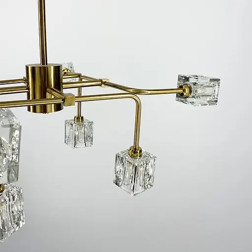 Люстра дизайнерська Crystal square Line.F H 9828/8 - фото 5