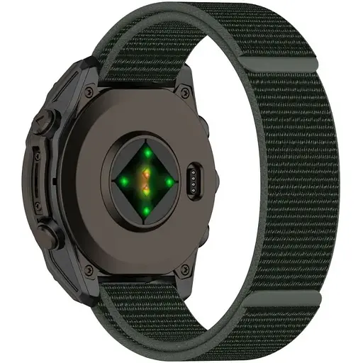 Ремешок DK CDK для Garmin Quatix 3 26mm Nylon Sport Loop (018557) (olive flak) - фото 3