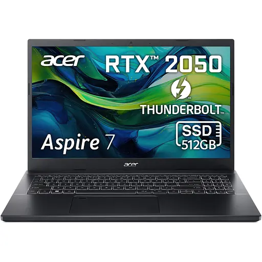 Игровой ноутбук Acer Aspire 7 A715-76G-59YH i5-12450H 44GHz,15,IPS,16GB DDR4,512 GB,RTX 2050 4GB,Без ОС - фото 3