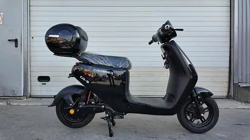 Електроскутер Двомісний CROSSER CR9 (1000W,72V,24Ah графенові абк) Чорний - фото 3