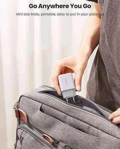 Мережевий зарядний пристрій Ugreen CD122 QC3.0 USB Fast Charger EU 18W білий (10133) - фото 3