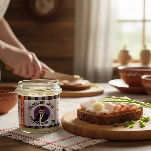 Часникова паста охолоджена | Смак живого часнику (з оливковою олією) - фото 3