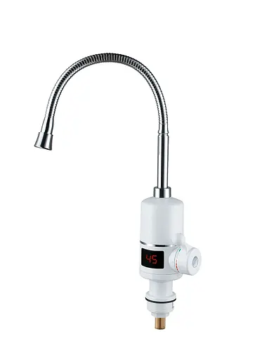 Проточный водонагреватель кухня SDR-F05T гибкий гусак гайка (с датчиком темп.) 1/12 - фото 1