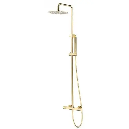 Душова система Corsan Lugo gold із термостатом CMN01TGL, Золотий - фото 1