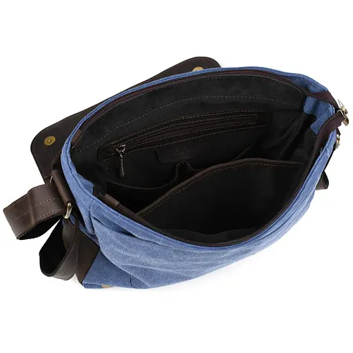 Кожаная мужская сумка через плечо TARWA 30х32х7,5 см nsa0001246 - фото 2