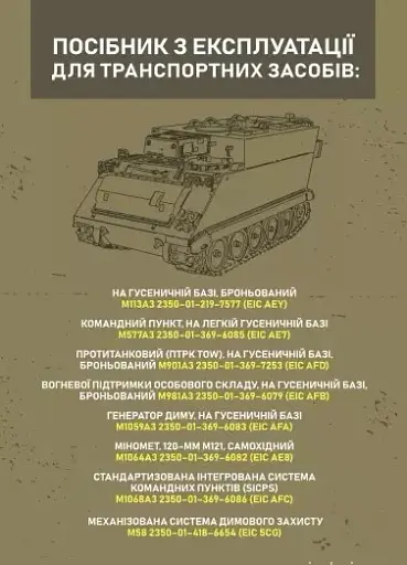 Посібник з експлуатації для транспортних засобів