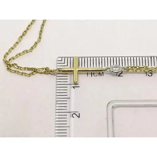 Золотой браслет Харьковская ювелирная фабрика Харьковская ювелирная фабрика с фианитами. 700151\1-БР.ЕВРО 19,5 - фото 3