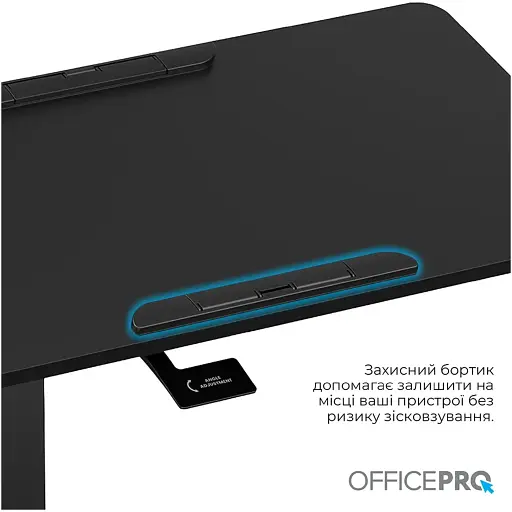 Приставний комп'ютерний стіл OfficePro ODM405B Black - фото 6