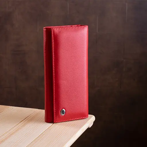 Кожаный женский кошелек ST Leather 9х18.5 см acs0015878 - фото 7