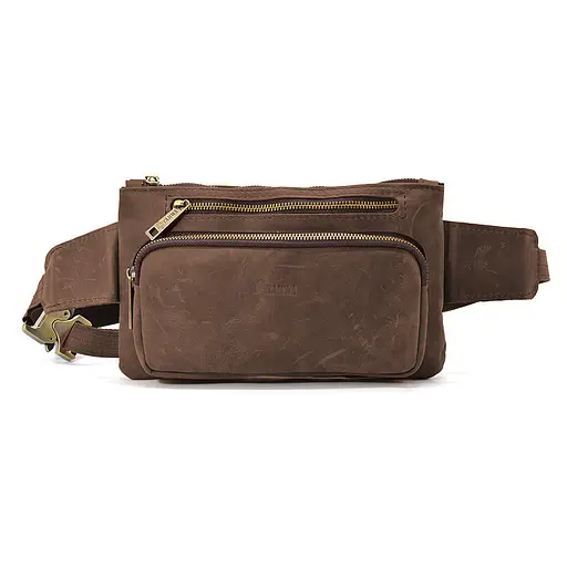 Шкіряна чоловіча сумка на пояс TARWA 26х16х3 см nsa0001315 - фото 1