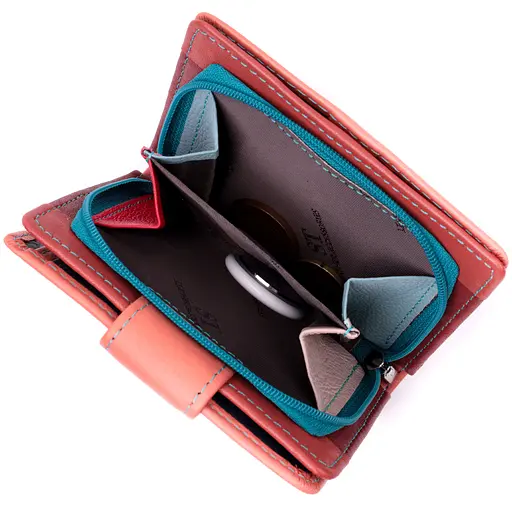 Кожаный женский кошелек ST Leather 9.5х11.5х2.5 см acs0028350 - фото 6