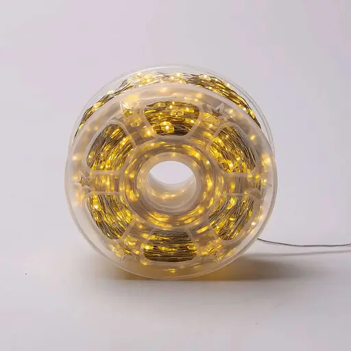 Гірлянда Роса Garlando Pro нитка Garlando Pro 2000 LED довжина 200 м на батарейках, жовтий (2000L200MWY) - фото 8