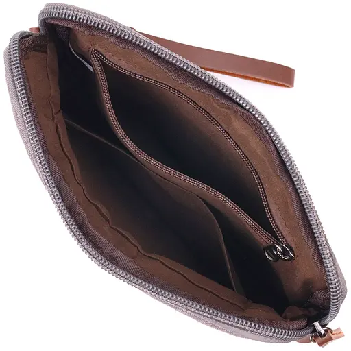 Чоловічий місткий барсек з текстилю 24х16х3 см Vintage 24х16х3 см sum0021446 - фото 4