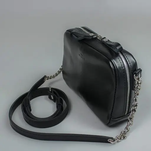 Шкіряна сумка Faith чорна - фото 7