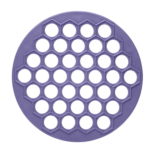 Пластикова пельменниця (форма для приготування пельменів) Ø26 см, Kitchette Бузковий 84499 - фото 1